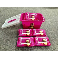 [TẶNG THÙNG] 10 bịch khăn giấy ướt GẤU DÂU chính hãng, an toàn cho bé