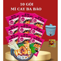 [TẶNG TRÀ SỮA+ KIM CHI] Combo 10 gói mì cay Ba Báo