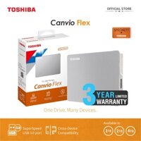 [TẶNG TÚI + ÁO MƯA] - Ổ cứng di động HDD Toshiba Canvio Flex 2TB