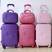 **Tặng túi bọc dày dặn**/(SIZE 20 ) Vali nhựa Hello Kittys