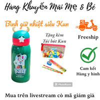 Tặng túi bút Kun- Bình nước giữ nhiệt Kun 500ml