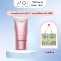 [TẶNG TÚI] Kem chống nắng M.O.I Natural Tone Sun Milk SPF50+ PA++++