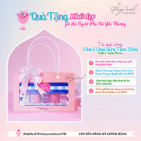 [Tặng Túi Quà & Phụ Kiện Trang Trí] Set quà tặng 5 chai sữa tắm mini 20ml Bath & Body Works