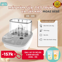 Tặng Túi Trữ Sữa - Máy Tiệt Trùng Sấy Khô và Hâm Sữa Moaz BéBé MB-005 Có Giấy Bảo Hành - Sản Phẩm Chính Hãng