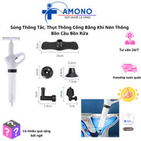 (Tặng Vận Chuyển)Súng Thông Tắc, Thụt Thông Cống Bằng Khí Nén Thông Bồn Cầu Bồn Rửa- AMONO