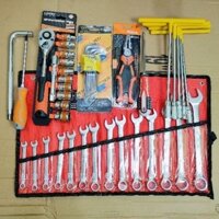 (Tặng Vít +Tay Siết) ComBo Bộ Đồ Nghề 34 Chi Tiết Sửa Chữa Ô Tô Xe Máy Hàng Cao Cấp