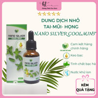 [TẶNG VỎ XỊT] Dung dịch súc miệng NANO SILVER COOL MINT  Táo xanh VN - Nano bạc cho Tai Mũi Họng
