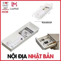 [TẶNG VOUCHER 15K - ] Khay BẢN RỘNG đựng đũa thìa Inomata Nhật Bản đựng đồ vật dụng gia đình văn phòng dáng rộng