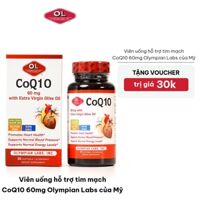 [Tặng Voucher 30K] Viên uống hỗ trợ tim mạch CoQ10 60mg Olympian Labs của Mỹ