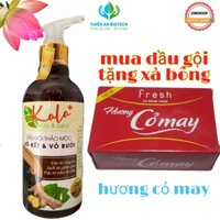 [Tặng xà bông] Dầu gội thảo mộc KALA chiết xuất bồ kết vỏ bưởi chính hãng, giúp tóc suôn mềm, hết gàu ngứa, hết rụng