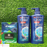[Tặng Xà Bông]Combo 2 Dầu Gội Clear Men Thái Lan 390ml