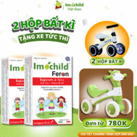 [TẶNG XE CHÒI XỊN] Combo 2 Hộp Sắt Nhỏ Giọt Imochild FERON Cho Bé, Hỗ Trợ Tái Tạo Hồng Cầu - IMOCHILD 30ml