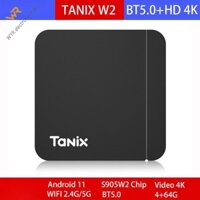 Tanix W2 Set-Top Box Android 11 S905W2 4K HD Network Box Bluetooth 5.0 64GB WiFi