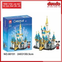 TANK 60151 Lắp ghép Lâu đài Disney - Mini Disney Castle - Đồ chơi Xếp hình Mô hình 40478 BLA LRI