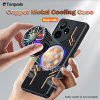 Tanpaile- cho Realme Neo7 Vỏ làm mát bằng kim loại bằng đồng Chống sốc Chơi game Ốp lưng cứng tản nhiệt Hợp kim nhôm Bảo vệ mặt sau điện thoại Funda