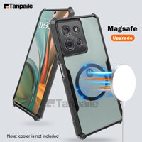 Tanpaile- Ốp Lưng Từ Tính Cho Motorola Moto G75 5G Ốp Lưng Trong Suốt Chống Sốc Ốp Lưng Điện Thoại Trong Suốt Funda Vỏ