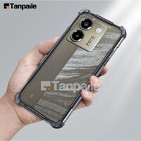 Tanpaile Sang Trọng Cơ Khí Bằng Nhôm Không Gỉ Kim Loại Ốp Lưng Biên Giới Dành Cho Xiaomi POCO M7 Pro M6 Plus M5S M4 M3 Ốp Lưng Chống Sốc Khóa Capa Funda