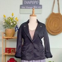 TANPOPO [2hand] Áo Khoác dù giả vest freesize M L, áo khoác mùa hè(AK 22)
