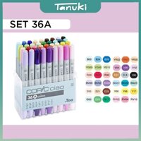 [TANUKI ART] Bộ màu marker COPIC ciao - 36 màu (A/B/C/D/E)