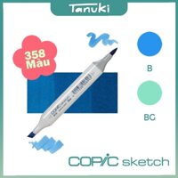 [TANUKI ART] Bút Marker Copic Sketch (Cây lẻ) Tông Xanh Dương Mã (B-BG)