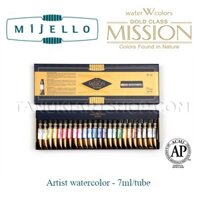 [TANUKI ART] Set màu nước Mijello Gold Watercolor tube 7ml
