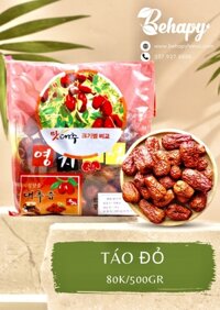 Táo đỏ sấy khô Hàn Quốc 500gr