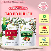 Táo Đỏ Tân Cương & Kỷ Tử & Hắc Kỉ Tử Sấy Khô Hữu Cơ Organic Life, Gofit Mart