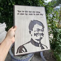 [Tạo Động Lực] Tranh treo tường Jack Ma bằng Gỗ khắc Laser cao cấp TBIG046