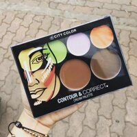 Tạo Khối & Che Khuyết Điểm City Color Contour & Correct Cream Palette