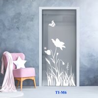 Tạo Không Gian Riêng Tư Và Thoải Mái - Giấy Dán Kính Mờ Hoa Văn; Code TI-M6