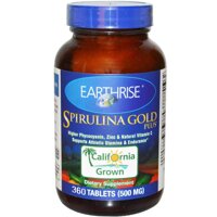 Tảo Mặt Trời Spirulina Gold Plus 500mg Earthrise Mỹ - Giải pháp Tăng Cân, 360 viên