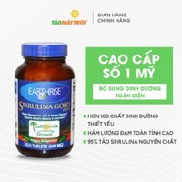 Tảo Mặt Trời Spirulina Gold Plus bổ sung dinh dưỡng toàn diện, lọ 360 viên màu xanh