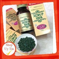 Tảo Nhật, Tảo Xoắn Nhật, Tảo Vàng, Tảo Spirulina Nội Địa Nhật Bản Hộp 2200 Viên