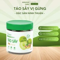TÁO SẤY DẺO NINH THUẬN MIX GỪNG RANGFARM 250G,MỨT TÁO XANH SẤY DẺO VỊ NGỌT THE NHẸ, ĂN VẶT LÀNH MẠNH, BỔ SUNG CHẤT XƠ