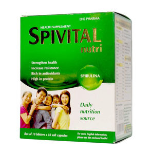 Tảo Spivital Nutri hộp 100 viên