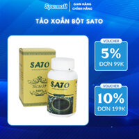Tảo xoắn SATO dạng bột, phi kim cấy tảo nano trắng sáng da 100g
