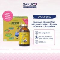 Tảo xoắn, tảo vàng EX Family bổ sung Collagen, chống lão hóa 2000v hàng Nhật nội địa Sakuko