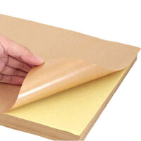 Tập 100 tờ Giấy đề can đế xi măng A4 - Decal xi măng, decal màu da bò