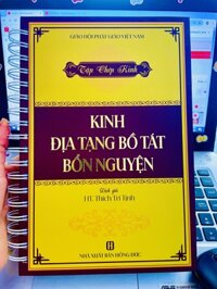 Tập Chép tay Kinh Địa Tạng  Tặng kèm bút