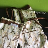 Tạp dề 2 lớp Trang Nam handmade (Vải kiện Hàn 100% cotton)