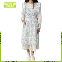 Tạp dề Cotton xù AA với thiết kế màu nước Dây đeo có thể điều chỉnh cho đầu bếp gia đình