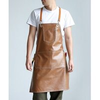 Tạp Dề Da PU Cao Cấp Phong Cách Vitage, Tạp Dề Baber, Phục Vụ Quán Cafe, Gia Đình Dành Cho Nam Và Nữ - Maydecor