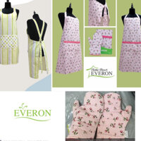 Tạp Dề Everon 78x80cm , găng tay làm bánh đứng bếp thanh lý dọn kho