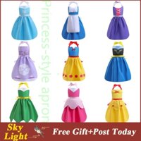 Tạp Dề In Hình Công Chúa Frozen Belle Cinderella Làm Quà Tặng Sinh Nhật Cho Trẻ Em Và Người Lớn