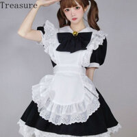 Tạp dề lolita Hoang Dã mới cô hầu gái đầu bếp nhỏ lolita cos Anime phong cách Trung Quốc phong cách thuần túy phong cách đại học.