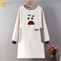 Tạp dề nấu ăn RADIANTFLASH, có thể lau tay Tạp dề chống nước chống vết bẩn, Phụ kiện nấu ăn có túi Hoạt hình Polyester Nhà bếp Quần áo làm việc nhà bếp Nhà bếp