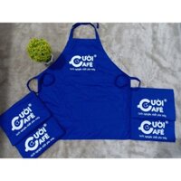 Tạp dề phục vụ in  logo quán, cửa hàng