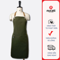 Tạp dề phục vụ Nucatt Apron cho quán café, trà sữa, kaki thành công loại 1, không xù lông R06V40