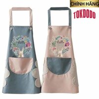 Tạp Dề Polime Không Thấm Nước, Sạch Sẽ Cute Chính Hãng TOKDODO - Mẫu Ngâu Nhiên