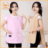 Tạp dề SCM Áo Vest có túi Tạp dề nghệ sĩ chống vết bẩn Tạp dề Vest màu trơn cho tranh nhà bếp Thủ công Tạp dề Cobbler Unisex cho các dịp khác nhau